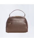 Women’s bag mod. Praga Dark Brown genuine leather 100% Made in Italy