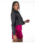 Women's Black Leather Jacket - Camilla | Leather Trend