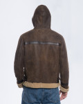 James – Men’s Shearling Jacket Dark Brown