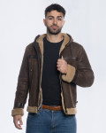 James – Men’s Shearling Jacket Dark Brown
