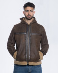 James – Men’s Shearling Jacket Dark Brown