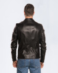 Men's Black Leather Jacket – U09 | Leather Trend