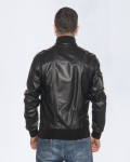 Bomber Uomo Nero in Pelle – David | Leather Trend