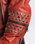 Chiodo in Pelle Borchiato Uomo  | Leather Trend