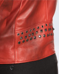 Chiodo in Pelle Borchiato Uomo  | Leather Trend