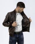 Bomber Uomo Testa di moro in pelle - Marcello | Leather Trend