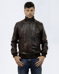 Bomber Uomo Testa di moro in pelle - Marcello | Leather Trend