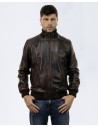 Bomber Uomo Testa di moro in pelle - Marcello | Leather Trend