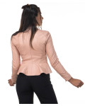 Women's Pink Leather Jacket - Lucrezia | Leather Trend
