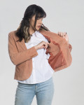 Giacca Donna Rosa in Pelle Camoscio – Classic 712 | Leather Trend