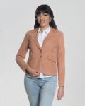 Giacca Donna Rosa in Pelle Camoscio – Classic 712 | Leather Trend