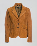 Giacca Donna Cognac in Camoscio – Classic 712 | Leather Trend