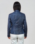 Giacca Donna Blu in Pelle - Classic 712 | Leather Trend