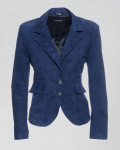 Giacca Donna Blu in Pelle Camoscio – Classic 712 | Leather Trend
