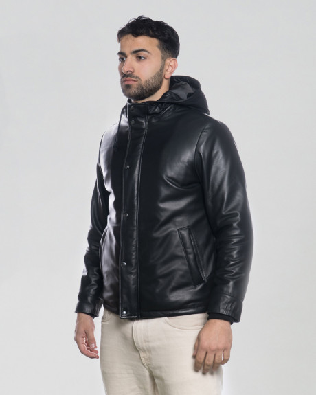 Benny - Piumino Nero Uomo | Leather Trend 2