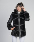Women's leather and fur jacket - Marzia | Leather Trend