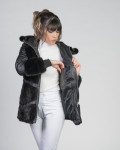 Giacca in pelle e pelliccia da donna - Marzia | Leather Trend