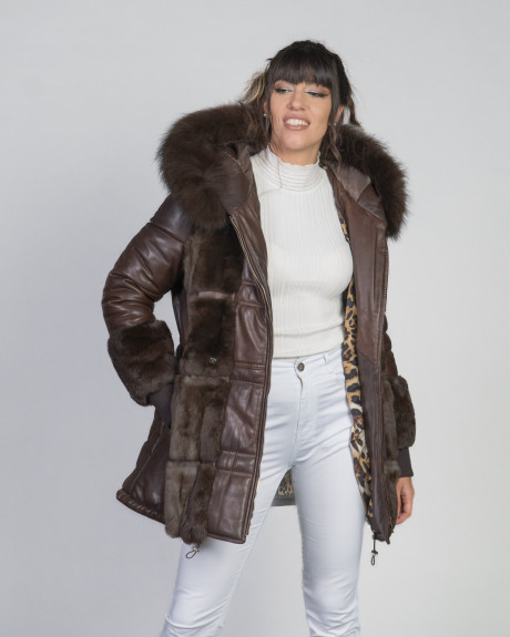 Giacca in pelle e pelliccia da donna - Dany | Leather Trend 2