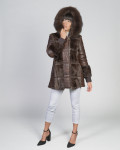 Dany - Giacca Donna Testa di Moro in vera pelliccia