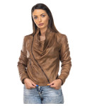 Women's Light Brown Leather Jacket – Scialla | Leather Trend