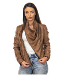 Women's Light Brown Leather Jacket – Scialla | Leather Trend