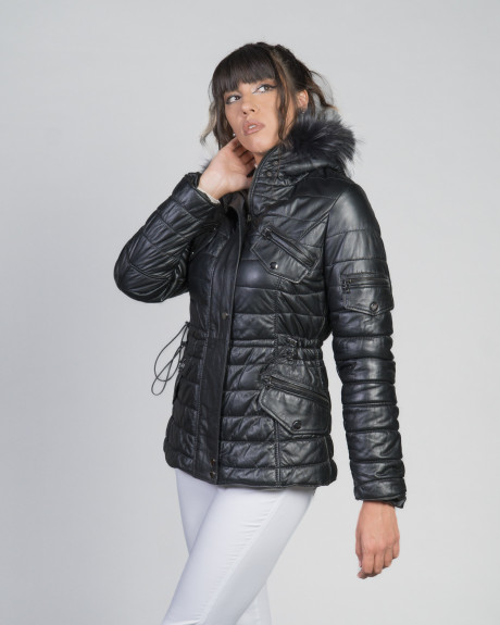 Piumino in pelle da donna - Miami | Leather Trend 2