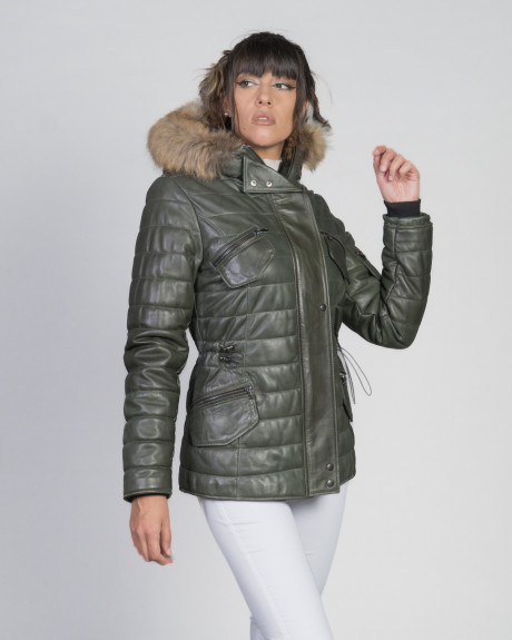 Piumino in pelle da donna - Miami | Leather Trend 2