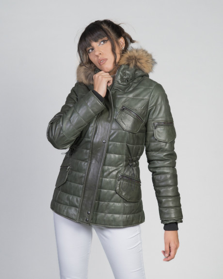 Women's leather down jacket - Miami | Leather Trend