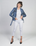 Chiodo in Pelle Blu Donna – Emma | Leather Trend