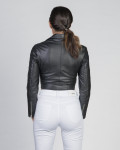 Chiodo in Pelle da Donna Nero - Chiodino Bis | Leather Trend