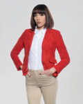 Giacca Donna Rossa in Camoscio – Classic 712 | Leather Trend