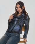 Leather Perfecto with Scratched Effect - Giselle | Leather Trend