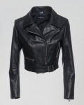 Women's Black Leather Perfecto - Chiodino | Leather Trend