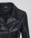 Women's Black Leather Perfecto - Chiodino | Leather Trend