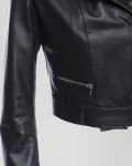 Women's Black Leather Perfecto - Chiodino | Leather Trend