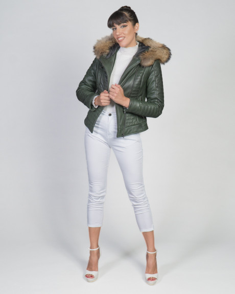 Women's leather down jacket - Lasmara | Leather Trend 2