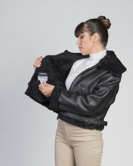 Women's Shearling Jacket - Marisol | Leather Trend 2