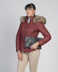 Piumino in Pelle da Donna Bordeaux - Nika | Leather Trend