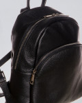Women's Black Leather Backpack - Piano | Leathe Trend