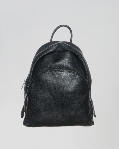 Women's Black Leather Backpack - Piano | Leathe Trend