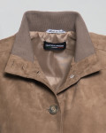 Bomber Donna Miele in Pelle Camoscio – Polo Bis | Leather Trend