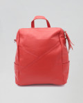 Women's Red Leather Backpack - Iside | Leather Trend