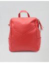 Women's Red Leather Backpack - Iside | Leather Trend