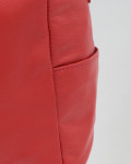 Women's Red Leather Backpack - Iside | Leather Trend