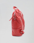 Women's Red Leather Backpack - Iside | Leather Trend