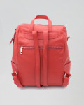 Women's Red Leather Backpack - Iside | Leather Trend