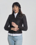 Giacca Biker in Nabuk Effetto Graffiato - Kelly | Leather Trend