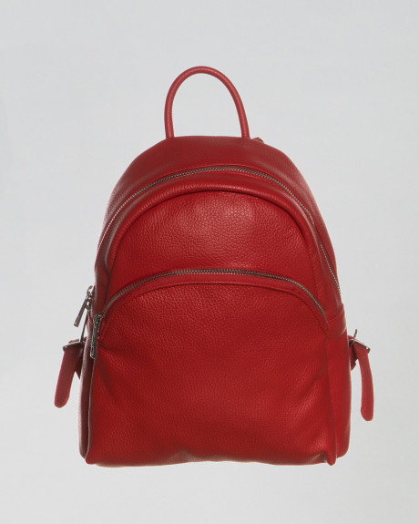 Zaino Donna Rosso in Pelle - Piano | Leather Trend