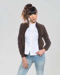 Bomber donna in pelle scamosciata – Timberly | Leather Trend