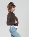 Women's suede bomber jacket – Timberly | Leather Trend